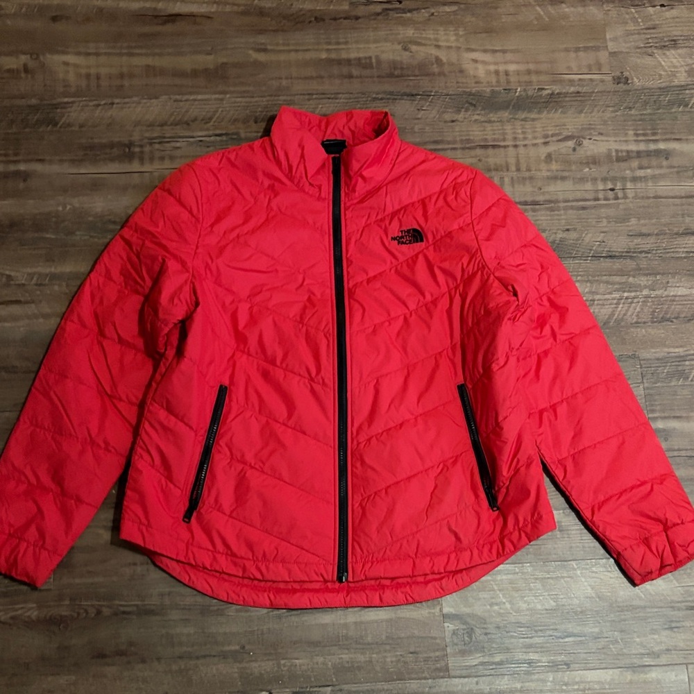 The North Face Bright Red Quilted Jacket
